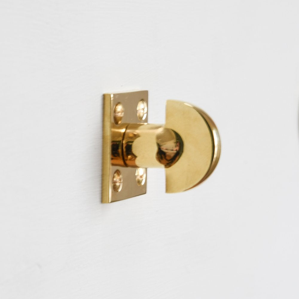 Satin Brass Bathroom Thumb Turn and Release 10mm - Handle King UK
