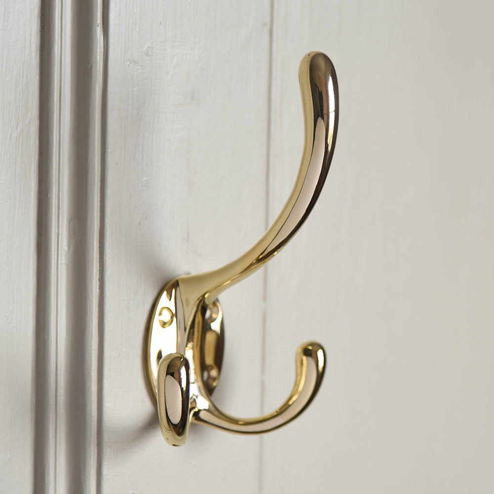 Antique Bronze Solid Brass Bedroom Golden Coat Hook Bathroom Door