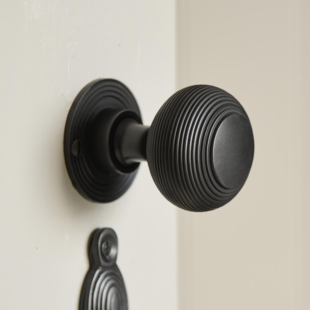 Aged Bronze Beehive Door Knobs