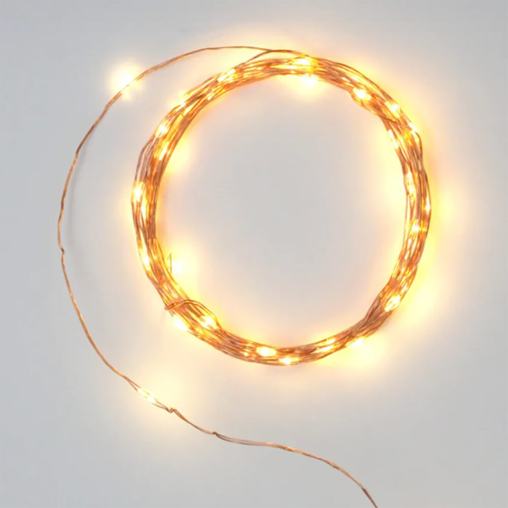 Copper Wire Galaxy LED Fairy Lights - Battery