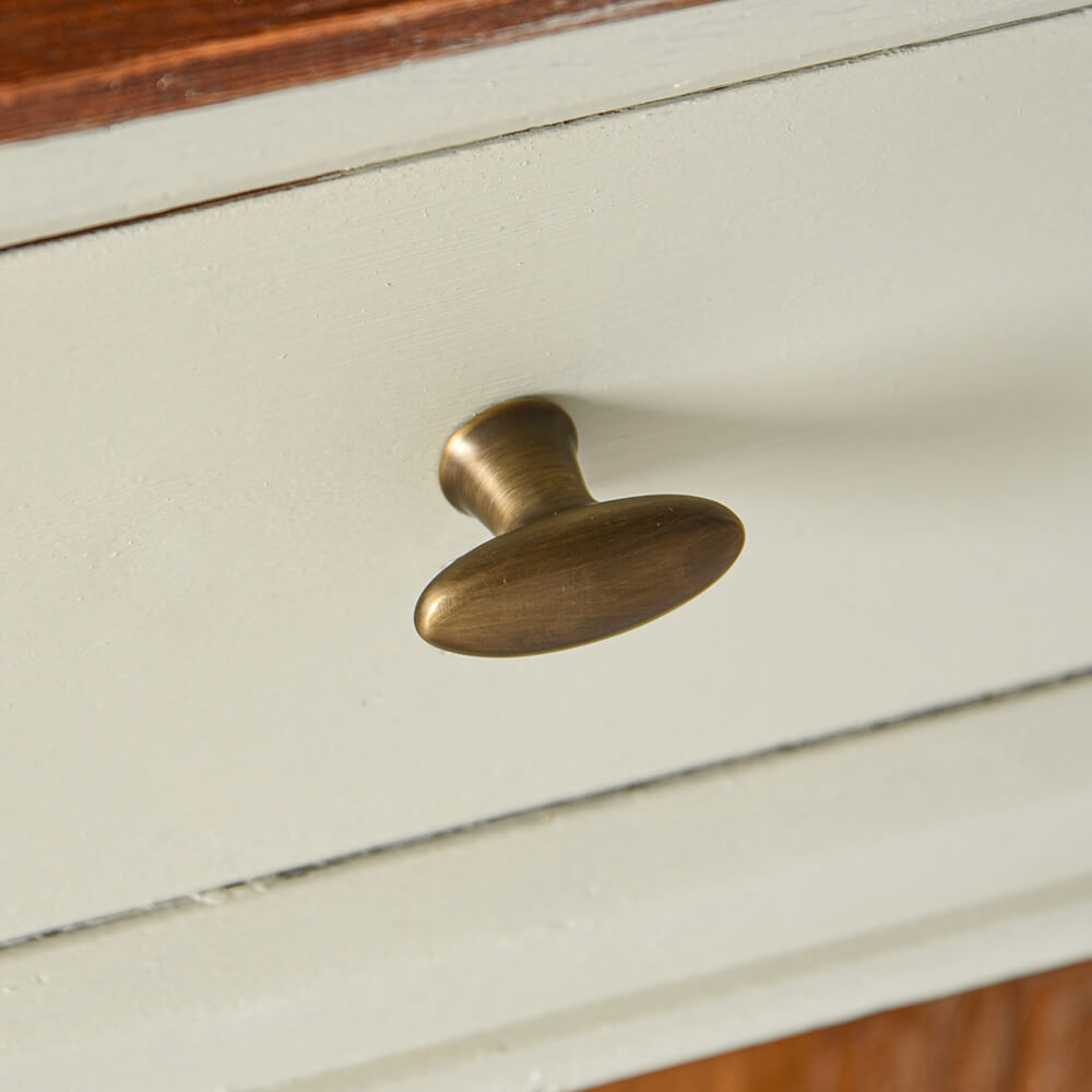 Light Antique Brass Zeppelin Cabinet Knob