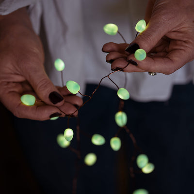 Mint Green Teardrop Fairy Lights