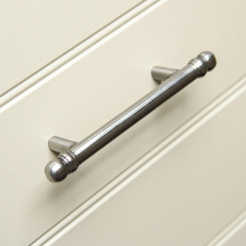 Iron pull handle with finials each end - small size