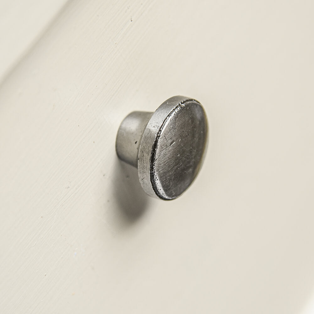 Natural Iron Flat Round Cabinet Knob