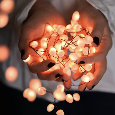 Pink Teardrop Fairy Lights