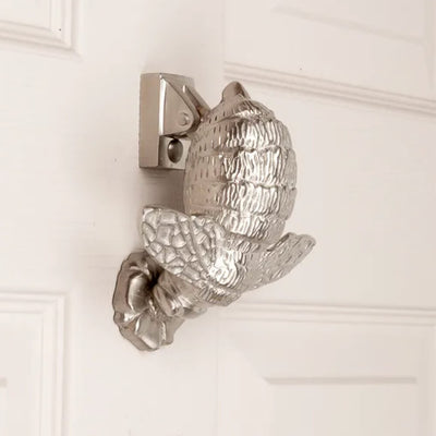 Satin Silver Bumble Bee Door Knocker