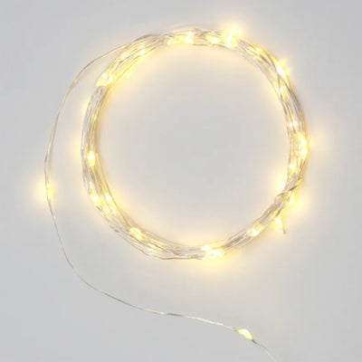 Silver Wire Galaxy LED Fairy Lights - Battery