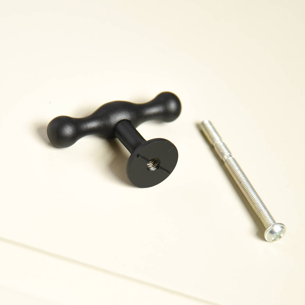 Zero Black Anchor T-Bar Cabinet Knob