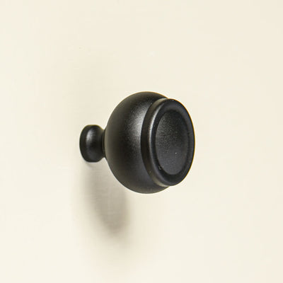 Zero Black Ovolo Cabinet knob