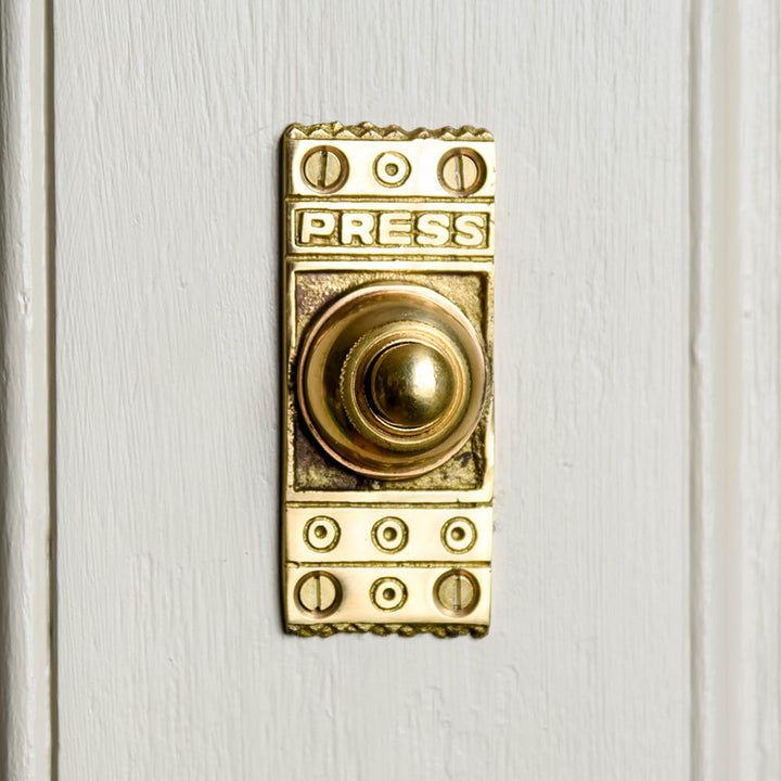 Vintage good Brass Doorbell With (3) Bells